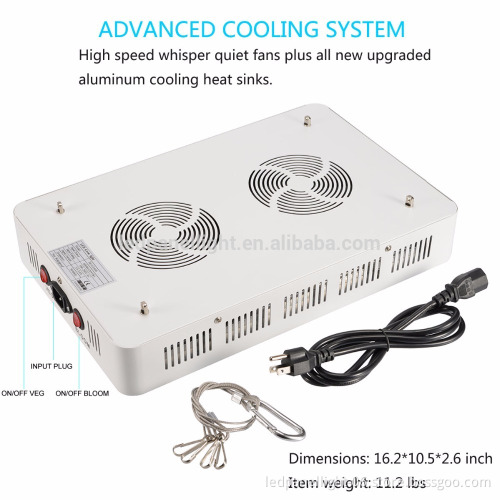 Double chips led grow light full spectrum for greenhouse and indoor plant flowering growing 5W led